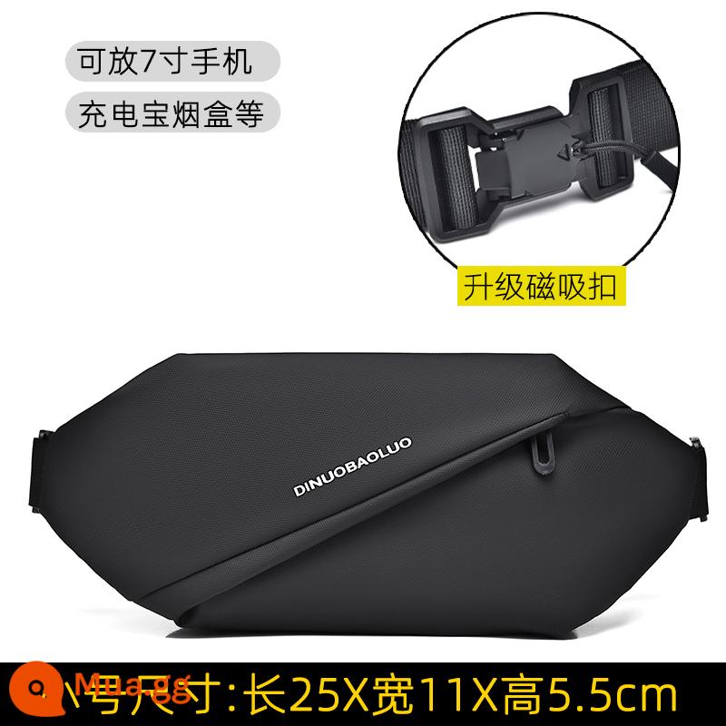 Túi đeo trước ngực nam, túi đeo chéo, túi đựng điện thoại, túi nhỏ, túi đeo chéo, túi đeo thắt lưng, túi đeo vai, túi thời trang, ba lô, túi đeo chéo, túi xách nam - Nâng cấp toàn bộ khóa từ màu đen