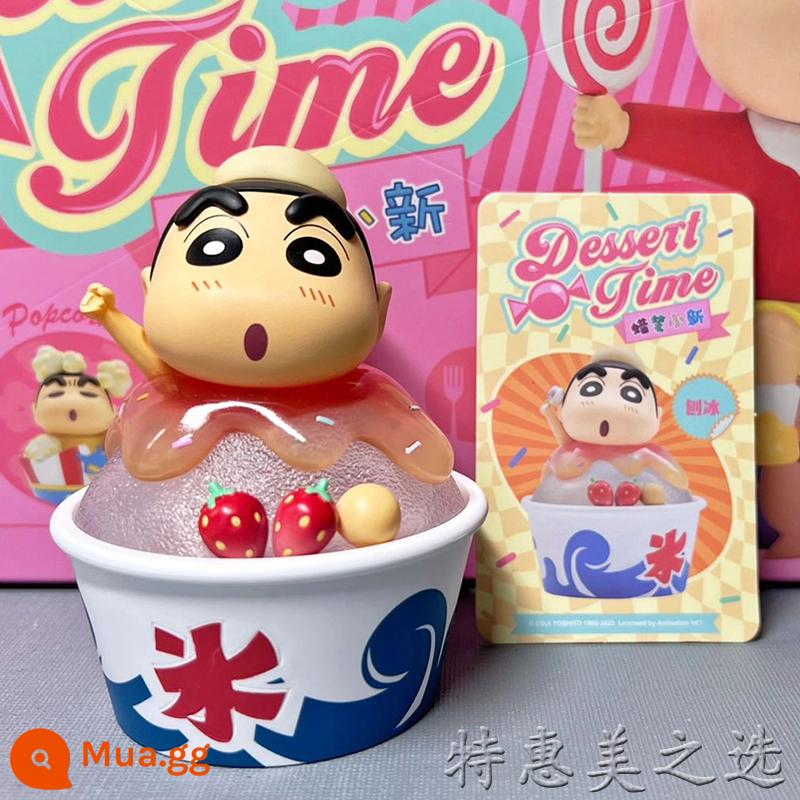 Chính hãng tại chỗ Crayon Shin-chan đeo chéo loạt mù hộp mô hình hàng ngày búp bê hoạt hình hợp thời trang chơi ngoại vi món quà trang trí - Đá bào Xiaoxin (bỏ hộp nhưng không có túi)