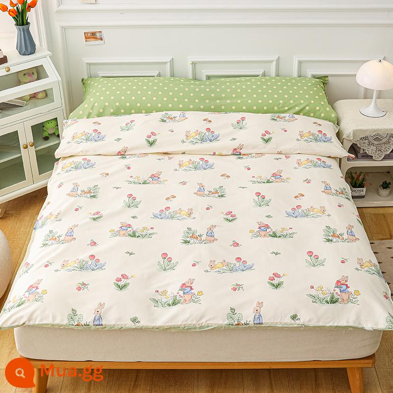 Cotton bẩn túi ngủ khách sạn xách tay du lịch tàu ngủ hiện vật ga trải giường cotton vỏ chăn chuyến đi công tác khách sạn - Warm Bunny (Túi Ngủ) - Tặng kèm túi đựng đồ cùng kiểu dáng