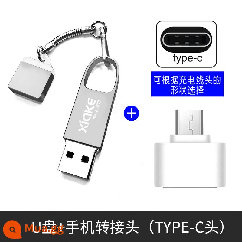 Ổ đĩa flash chính hãng tốc độ cao Charcot 32g điện thoại di động máy tính chữ sử dụng kép tùy chỉnh cá tính sáng tạo cô gái dễ thương xe ô tô hệ thống di động ổ đĩa flash USB mini chính hãng typec dung lượng lớn nhỏ - Súng 32G + [đầu loại c] miễn phí