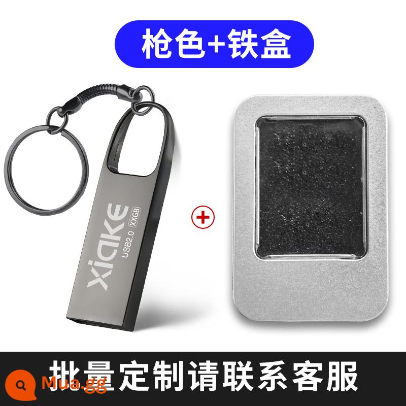 Ổ đĩa flash Charco 1g chữ chính hãng logo tùy chỉnh sáng tạo công suất nhỏ đấu thầu văn phòng công ty cuộc họp triển lãm quà tặng nhỏ máy tính chính hãng tốc độ cao tự làm quảng cáo kinh doanh bán buôn tùy chỉnh Ổ đĩa flash USB - Súng lỗ lớn 1G màu + hộp sắt