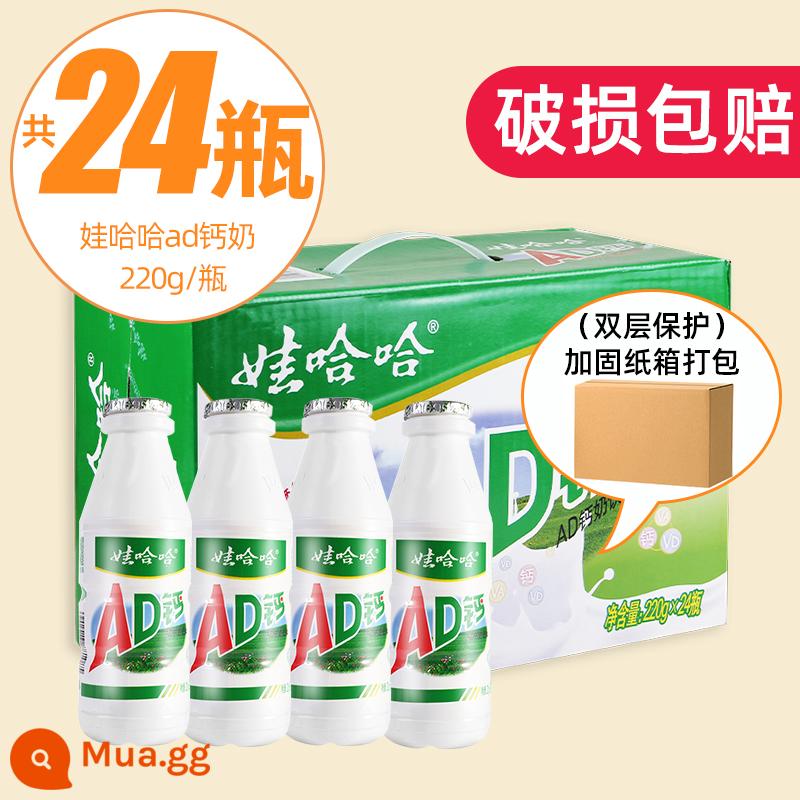 Sữa Wahaha AD canxi 220g*24 chai nguyên hộp ăn sáng không phải sữa trẻ em Sữa Wahaha sữa chua uống sỉ - [Bán chạy⭐Đề xuất] Sữa canxi AD 220g*24 chai/hộp đầy đủ