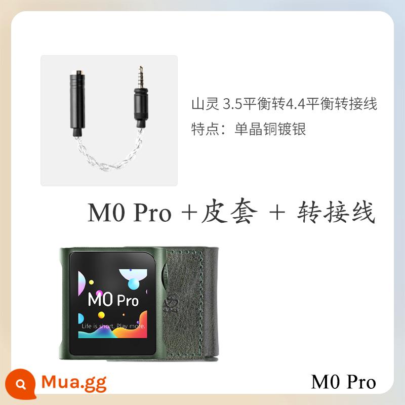 Shanling M0Pro Máy nghe nhạc di động không bị biến dạng cân bằng 3.5pro mp3 M1S/M3X - Qianshancui + bao da + cáp chuyển đổi 4.4