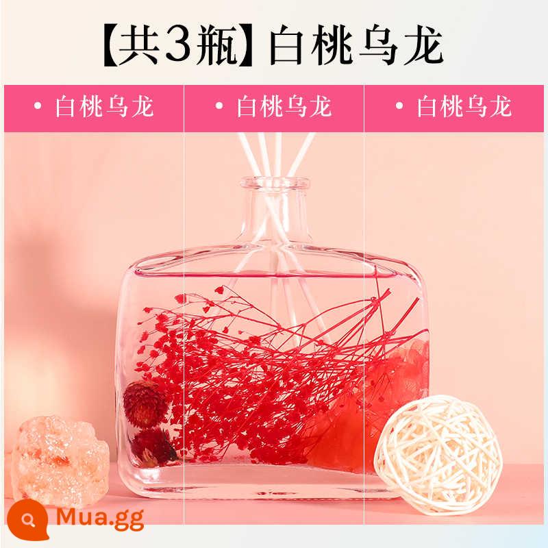 3 chai hương liệu phòng ngủ gia đình hương thơm lâu dài phòng văn phòng nhà vệ sinh bột làm mát không khí trong phòng - Nước Hoa Oolong Đào Trắng/Phòng Khách[3 Chai]