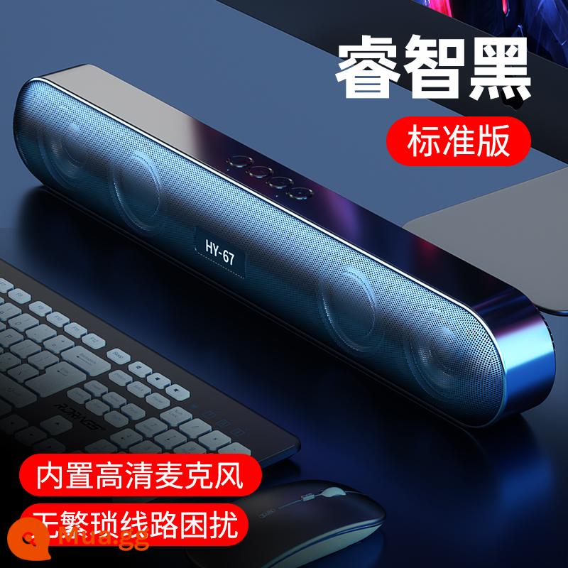 Loa bluetooth không dây âm thanh máy tính máy tính để bàn mới tích hợp loa siêu trầm âm lượng lớn chất lượng âm thanh cao giao diện usb với dải micrô đa phương tiện Loa phát sáng RGB trò chơi thể thao điện tử sinh viên - ❤ Phiên bản tiêu chuẩn màu đen thông minh ❤