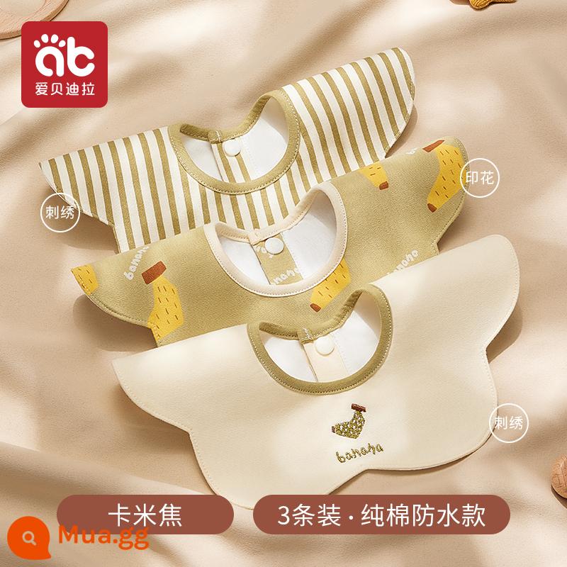 Yếm cotton cho bé sơ sinh 0-3 tháng khăn nước bọt cho bé không thấm nước nhổ sữa miếng lót yếm nhỏ bé trai và bé gái yếm 6 - 3 gói-Camijo [kháng khuẩn, chống thấm nước và thoáng khí]