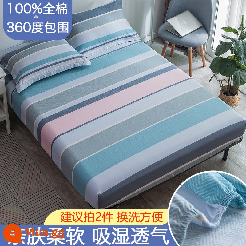 Túi vải cotton trải giường đơn mảnh vải phủ giường chống bụi dày Simmons vỏ bọc nệm bao gồm tất cả ga trải giường - Andrea Land