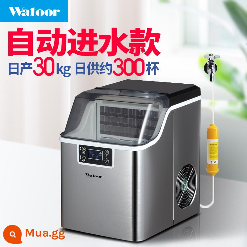 Người dùng thương mại Vorora Cửa hàng trà nhỏ Cửa hàng Ice Machual Nước Nước 30 kg của ký túc xá máy đá - 24 khay đá phiên bản nước máy 30kg