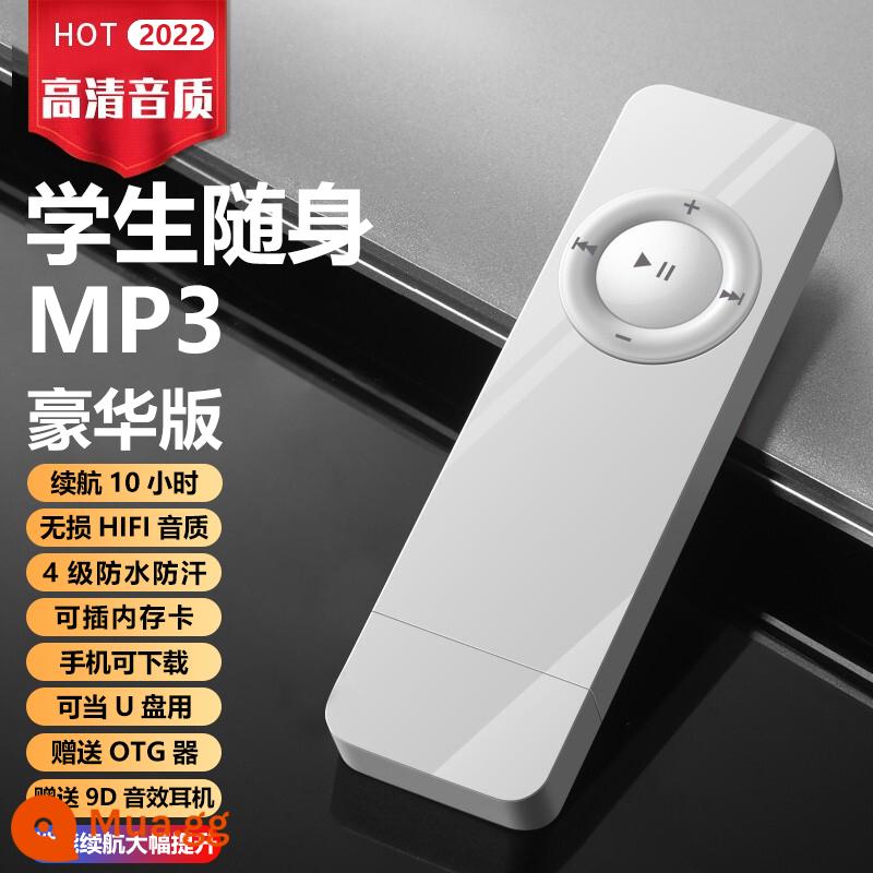 Phiên bản dành cho sinh viên Máy nghe nhạc mp3 Walkman MP4 nghe tiếng Anh nghe đọc mẫu đọc tiểu thuyết nghe hát hiện vật chuyên dụng - Màu trắng [Phiên bản cao cấp]