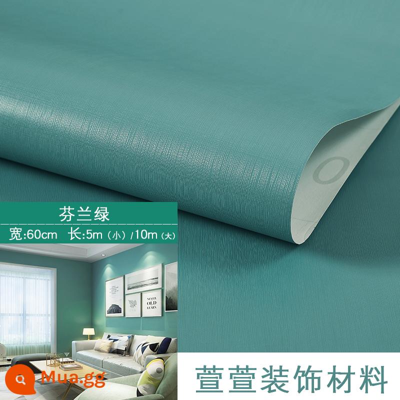 Nhựa PVC Tự Dán Giấy Dán Tường Phòng Ngủ Giấy Dán Tường Ins Đồ Nội Thất Đổi Mới Boeing Phim Dán Ký Túc Xá Sinh Viên Đồng Bằng Dán Tường - Xanh lam Phần Lan 5/10 mét