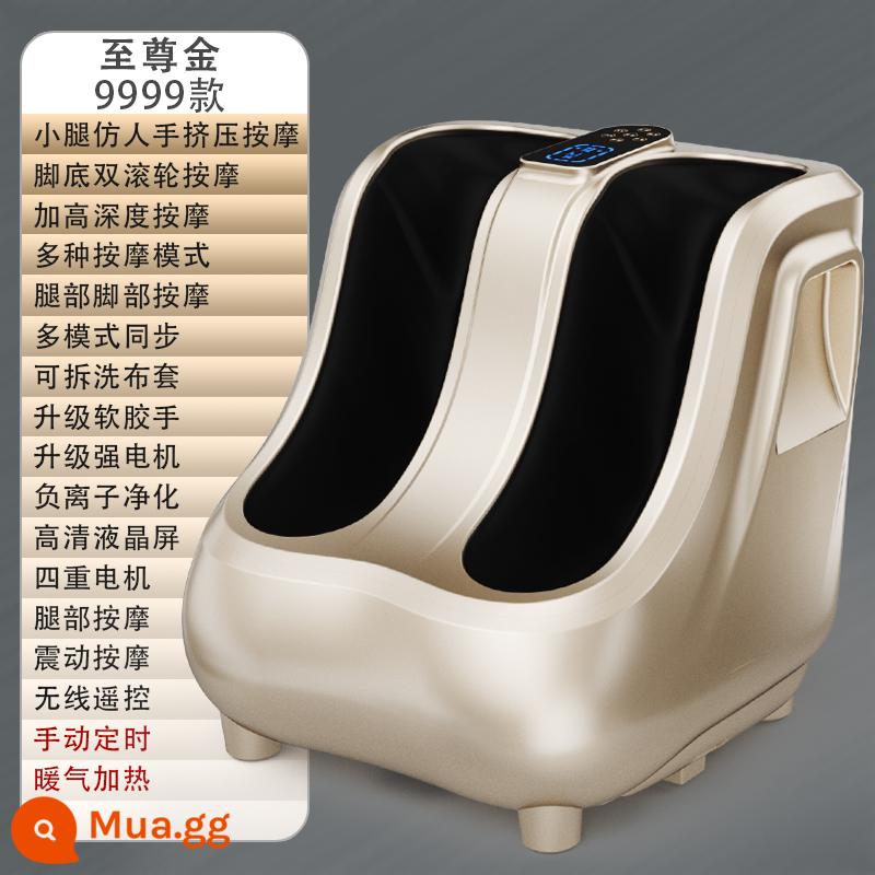 Máy làm móng chân tự động thông minh nhào và ép chân bắp chân chân chân chân đế chân foot home massager cụ - Supreme Gold 9999 model sưởi ấm/ion âm/model nâng cao/bốn động cơ