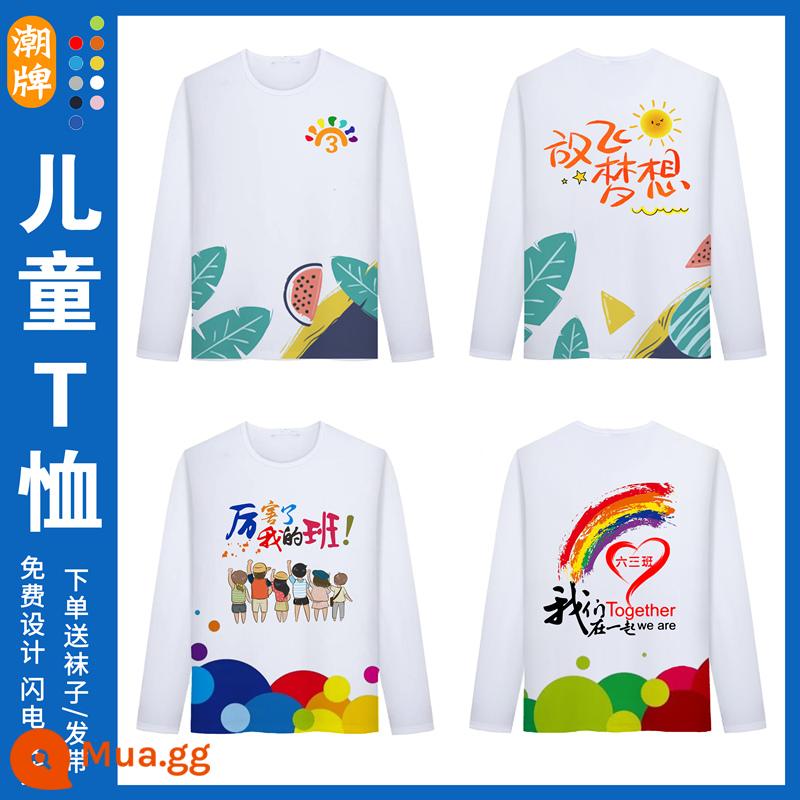 Sweater Custom Class Service Junior High School School Meningergarten Phong cách thể thao Trường học gặp gỡ Cotton Pure Long -Sleeved Group Hiệu suất Quần áo - Áo cổ tròn H