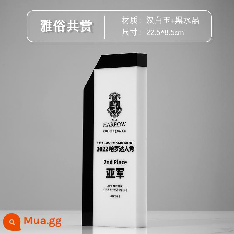 Cúp pha lê ngọc trắng làm theo yêu cầu quà lưu niệm chống dịch huy chương hội nghị thường niên nhân viên xuất sắc cúp vô địch làm theo yêu cầu - Đánh giá cao cả thị hiếu tinh tế và phổ biến