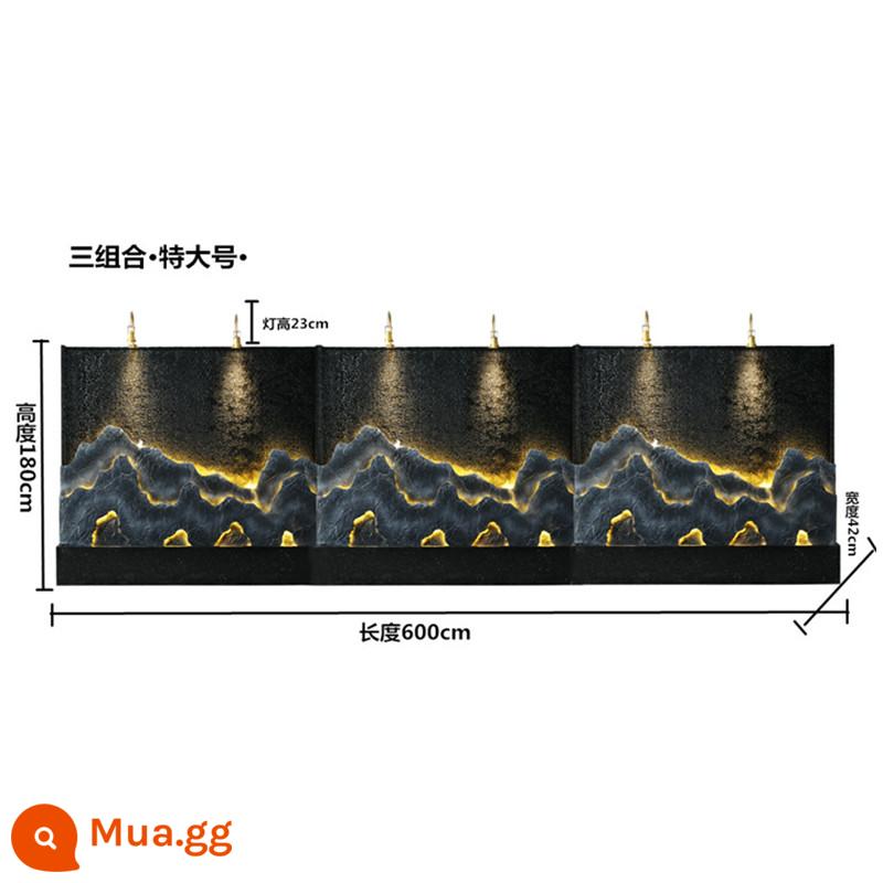 Nước lớn bức màn nước chảy màn hình câu lạc bộ khách sạn hiên nhà phân vùng văn phòng hòn non bộ sân trang trí sân vườn cảnh quan - Sự kết hợp ba lớn màu xanh 301