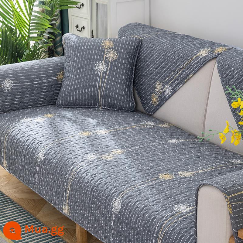 Đệm Sofa Cotton Giá Đặc Biệt Giải Phóng Mặt Bằng Bắc Âu Đơn Giản Bốn Mùa Đa Năng Vải Cotton Chống Trơn Trượt Tựa Lưng Khăn Mùa Đông Mục Vụ - bồ công anh