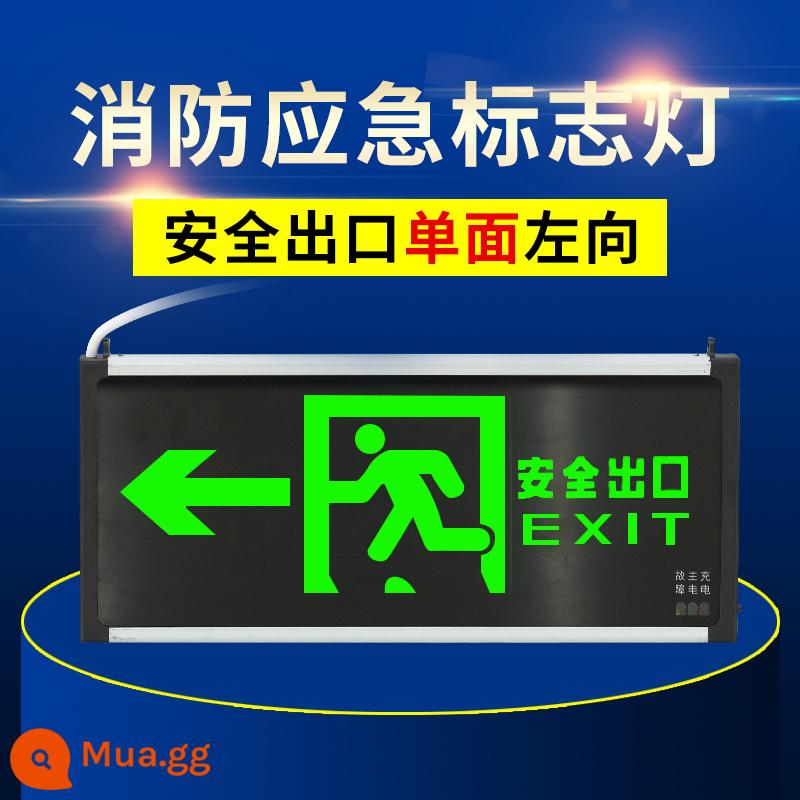 Tiêu Chuẩn Quốc Gia Mới Đèn LED Thoát An Toàn Đèn Báo Lửa Dấu Hiệu Chiếu Sáng Khẩn Cấp Khẩn Cấp Kênh Sơ Thoát Dấu Hiệu Ánh Sáng Dấu Hiệu - Hướng ra bên trái an toàn một chiều tiêu chuẩn quốc gia mới