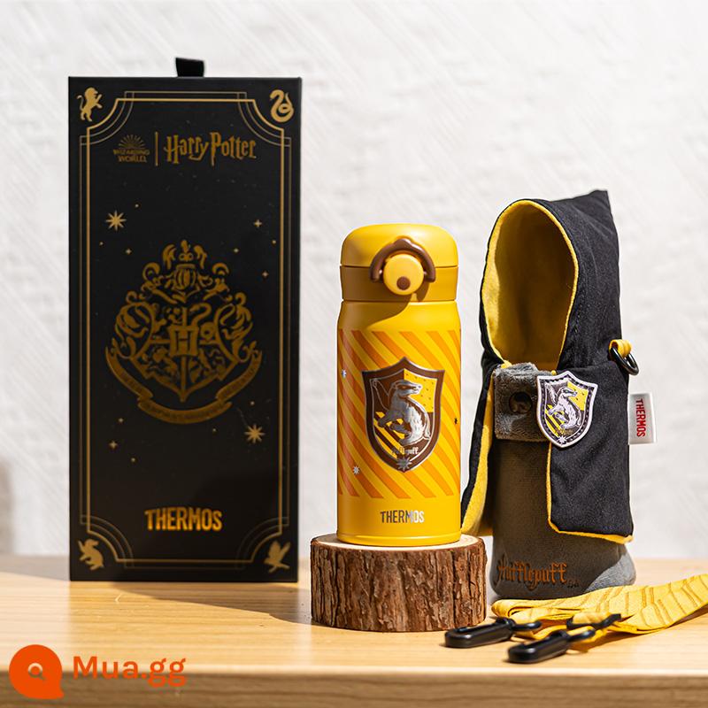 [Flagship Store] Bình Giữ Nhiệt Harry Potter Bình Giữ Nhiệt Trẻ Em Ống Hút Uống Trực Tiếp Cốc Nước Cho Học Sinh Cho Trường Học 316L - Cốc uống nước màu vàng Hufflepuff House (350mL)