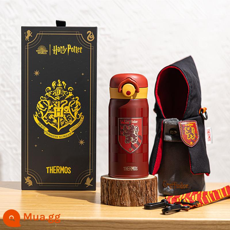 [Flagship Store] Bình Giữ Nhiệt Harry Potter Bình Giữ Nhiệt Trẻ Em Ống Hút Uống Trực Tiếp Cốc Nước Cho Học Sinh Cho Trường Học 316L - Cốc uống nước màu đỏ của nhà Gryffindor (350mL)