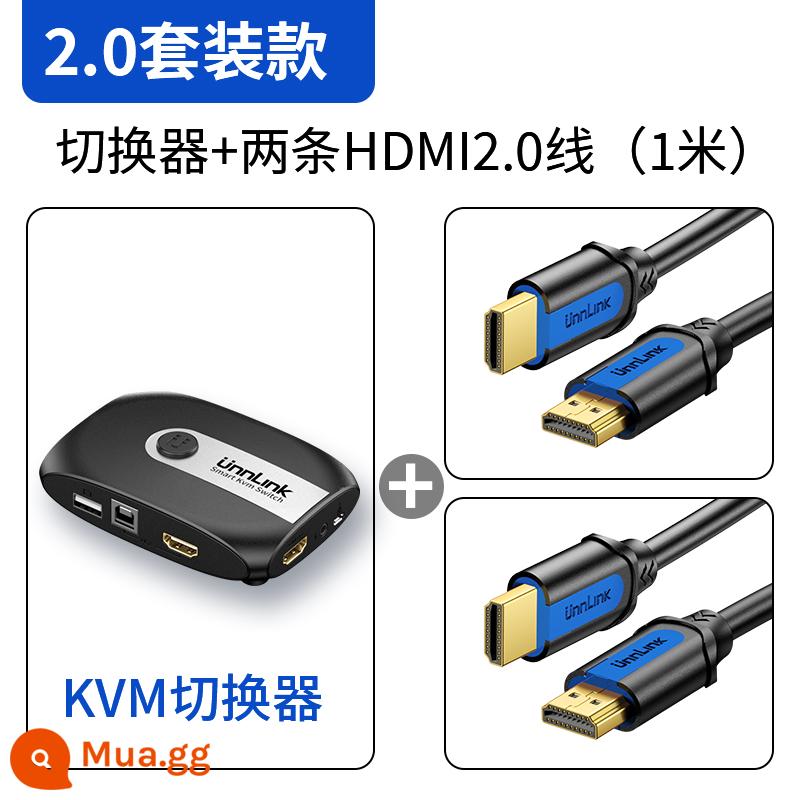 YOULIAN KVM Switch là thiết bị màn hình HDMI hai -One -inde 4K HD HDS Display Sharing. - [Bộ 2.0] Bộ chuyển đổi + 2 đường HDMI2.0