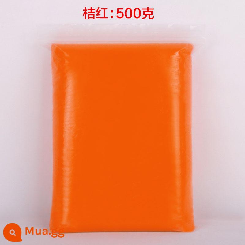 Đất siêu nhẹ 36 màu 500g bùn màu plasticine trẻ em gói lớn 500g không gian đất sét bùn thủ công - Cam 500g