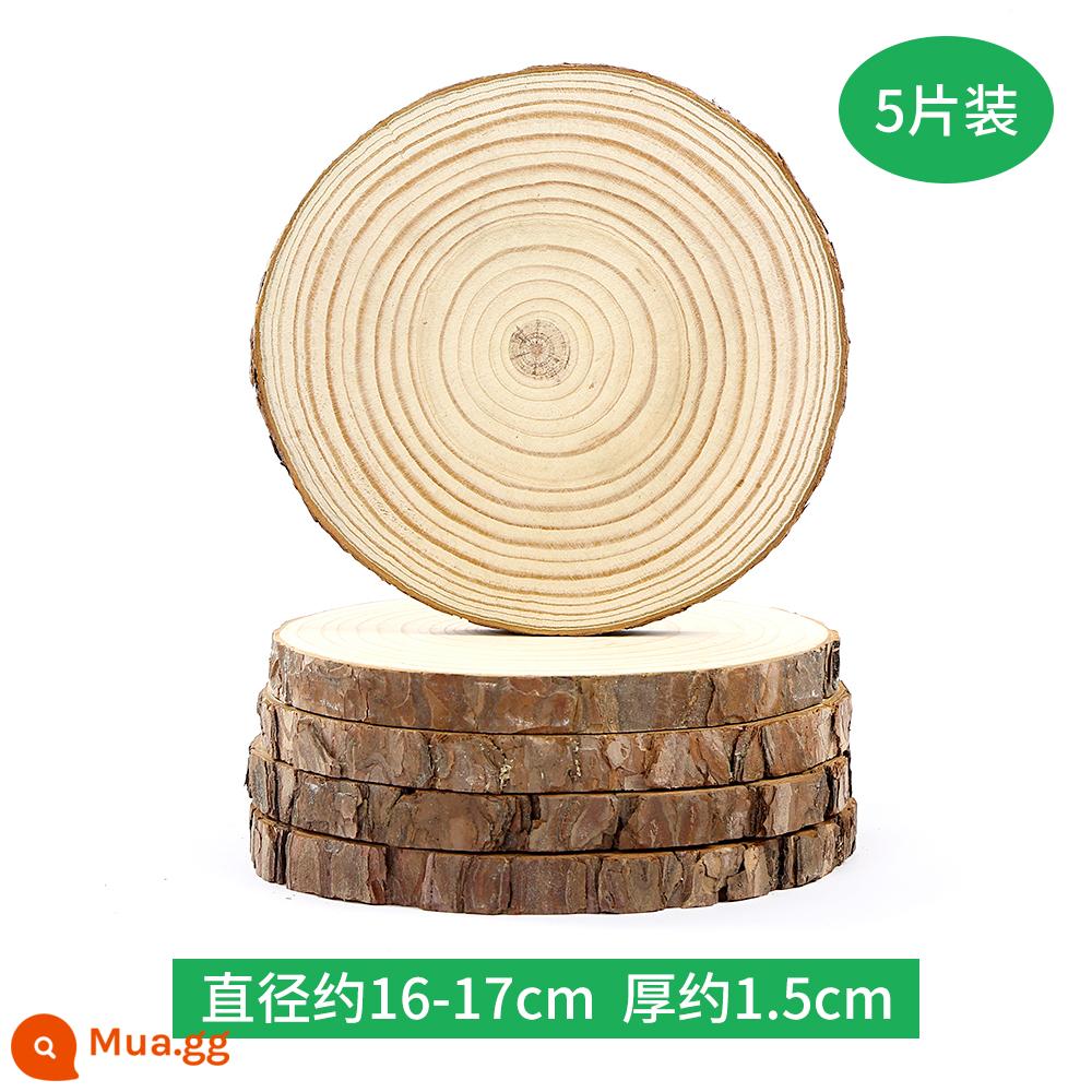 Nhánh thân trang trí lớp mẫu giáo chất liệu tạo vòng nón thông chết tự nhiên nhánh bó hoa DIY handmade sáng tạo tranh khúc gỗ - Màu vàng nhạt, đường kính khoảng 16-17cm