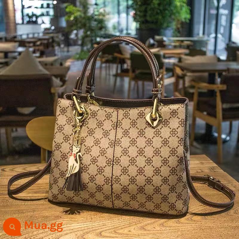 Túi phụ nữ da 2022 Thời trang mới linh hoạt Vũng Crossbody Túi phụ nữ In Light Túi xách sang trọng Thương hiệu Túi xách sang trọng - 03 màu xám