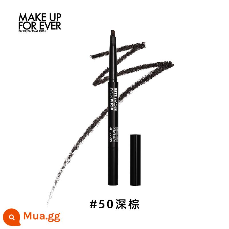 [Ngày đầu năm] makeupforever Chì kẻ mày tam giác không thấm nước Meikefei dễ lên màu và mịn - #50 nâu đậm