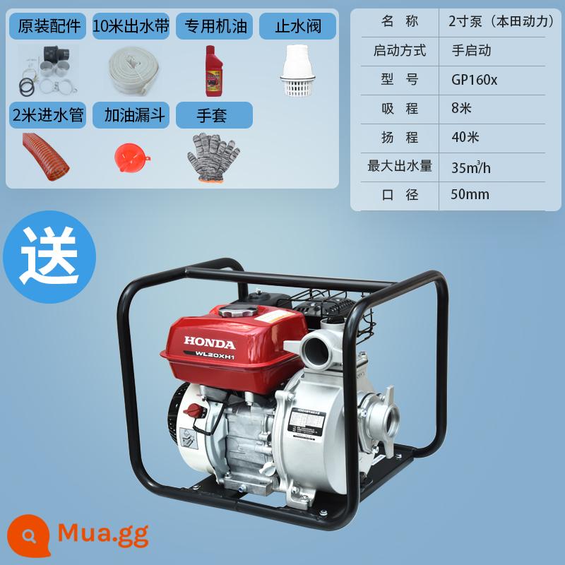 Bơm xăng Dading cao -Thu điện Nông nghiệp Thủy lợi Diesel Bơm cao -Power tự tạo 2 -inch 3 Giao thông tăng cao tăng lên - Máy bơm nước Honda Power 2 inch [Gói]