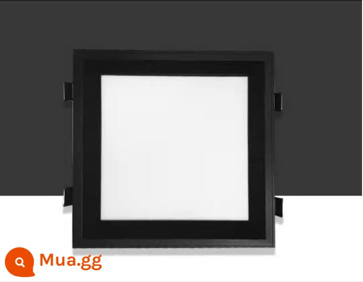 Đèn LED mờ ba màu 19x19 Đèn phẳng tổ ong Đèn LED bảng lớn khung trắng khung đen Đèn vuông 20x20 - Màu đen mờ [20x20] 16 watt