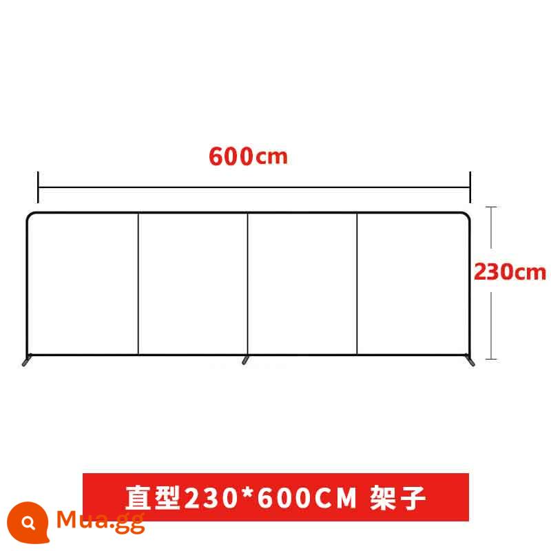 Màn trình diễn nhanh màn giá triển lãm bảng triển lãm tùy chỉnh lưới màu đỏ nền phát sóng trực tiếp bảng quảng cáo cuộc họp thường niên chữ ký tường kéo lưới giá trưng bày - Giá trưng bày thẳng 230*600CM