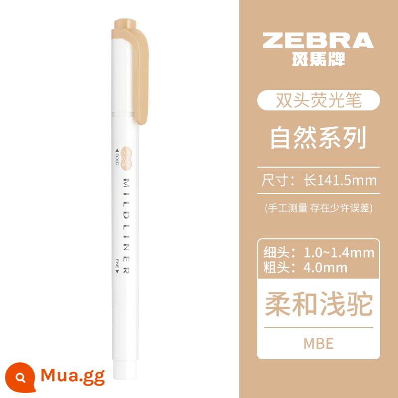 [Tự vận hành] Bút dạ quang mềm hai đầu dòng Mildliner dòng Zebra (ZEBRA) bút đánh dấu dòng đơn sắc bút đánh dấu học sinh WKT7 - Lạc đà mềm/MBE