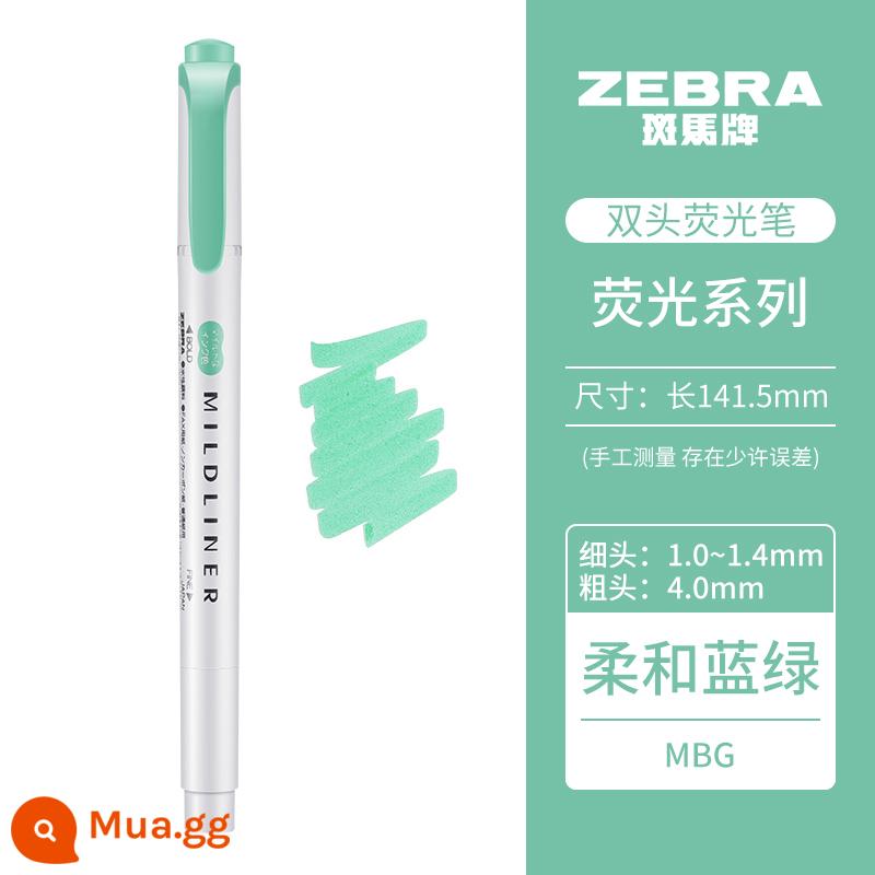 [Tự vận hành] Bút dạ quang mềm hai đầu dòng Mildliner dòng Zebra (ZEBRA) bút đánh dấu dòng đơn sắc bút đánh dấu học sinh WKT7 - Xanh lam mềm mại/MBG