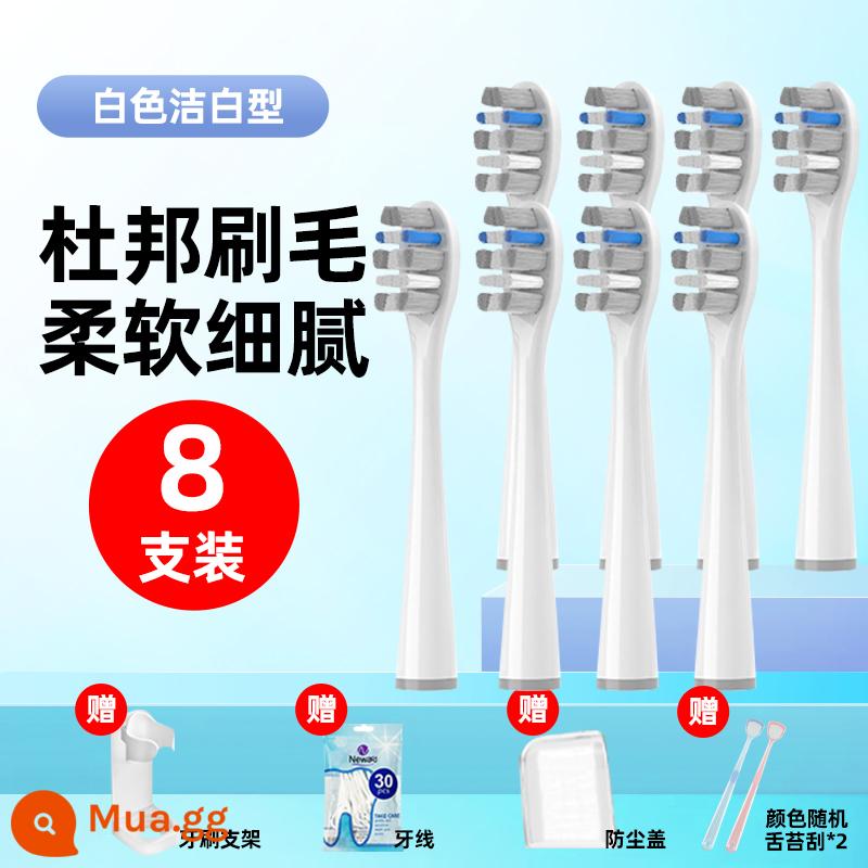 [Tự vận hành] Thích hợp cho đầu bàn chải đánh răng điện usmile Y1/U1/U2 thay thế phổ thông dành cho người lớn màu trắng mẫu chuyên nghiệp - Trắng tinh khiết loại 8 miếng