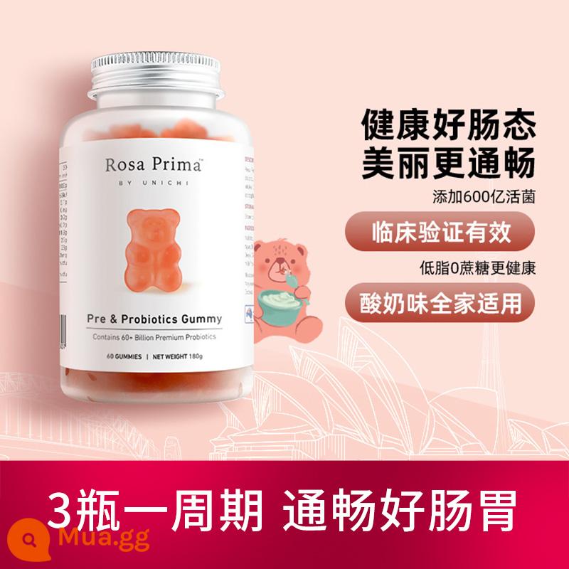 [Tự vận hành] Unichi Hair Bear Biotin Gummies củng cố chân tóc, giúp tóc chắc khỏe và cải thiện tình trạng xoăn cứng - [Dễ tiêu hóa và tốt] Probiotic Bear