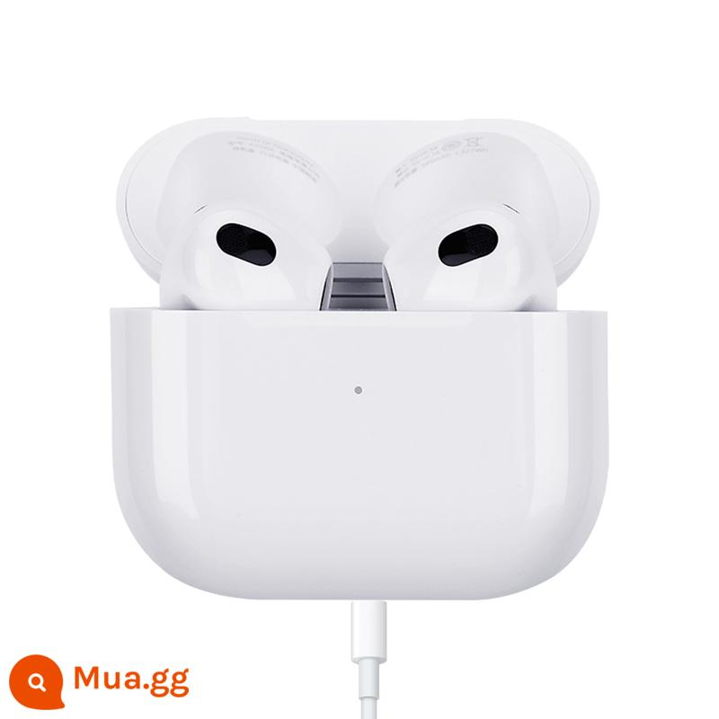 [Tự vận hành] Tai nghe Bluetooth không dây Apple AirPods 3 phiên bản nước ngoài được trang bị hộp sạc Lightning - Trắng