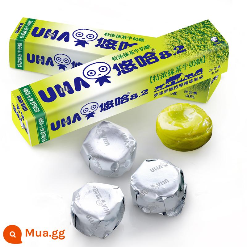 [Tự vận hành] UHA UHA Đường Sữa Đặc 40g Kẹo Matcha Sữa Dâu Nhập Khẩu 10 Cái - Vị Matcha 40g (10 viên)