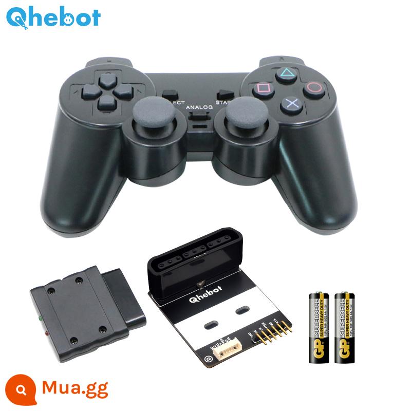 Tay cầm không dây PS2 tay cầm điều khiển từ xa ô tô thông minh tay cầm robot xe hơi điều khiển từ xa không dây 2.4G PS2 bộ chuyển đổi ban - Tay cầm + tấm chuyển đổi + 2 pin AA (khuyên dùng)