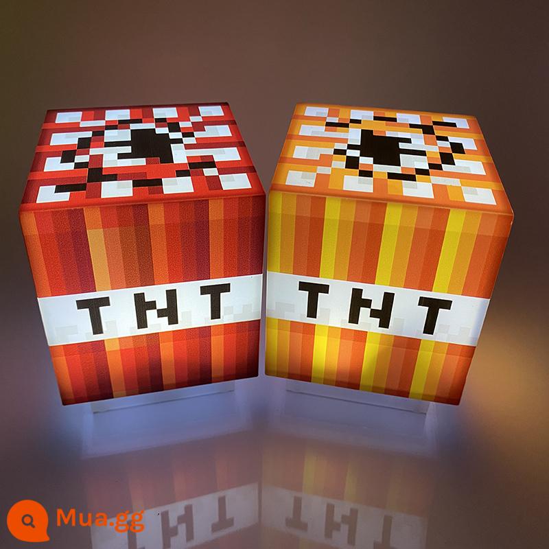 Minecraft Vũ Khí Đèn Đèn Thợ Mỏ Đèn Quặng Đuốc Đèn Pin Đổi Màu Bình Thuốc Nơ Mũi Tên Kiếm Cuốc Khiên Ngoại Vi Đồ Chơi - TNT đỏ/TNT vàng (chọn 1 trong 2)