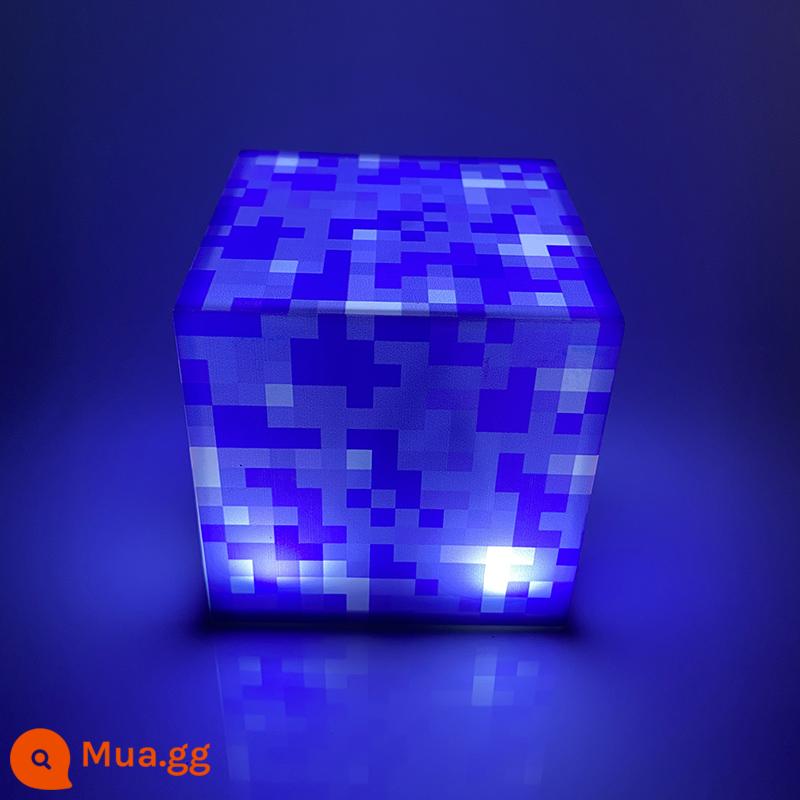 Minecraft Vũ Khí Đèn Đèn Thợ Mỏ Đèn Quặng Đuốc Đèn Pin Đổi Màu Bình Thuốc Nơ Mũi Tên Kiếm Cuốc Khiên Ngoại Vi Đồ Chơi - quặng tím