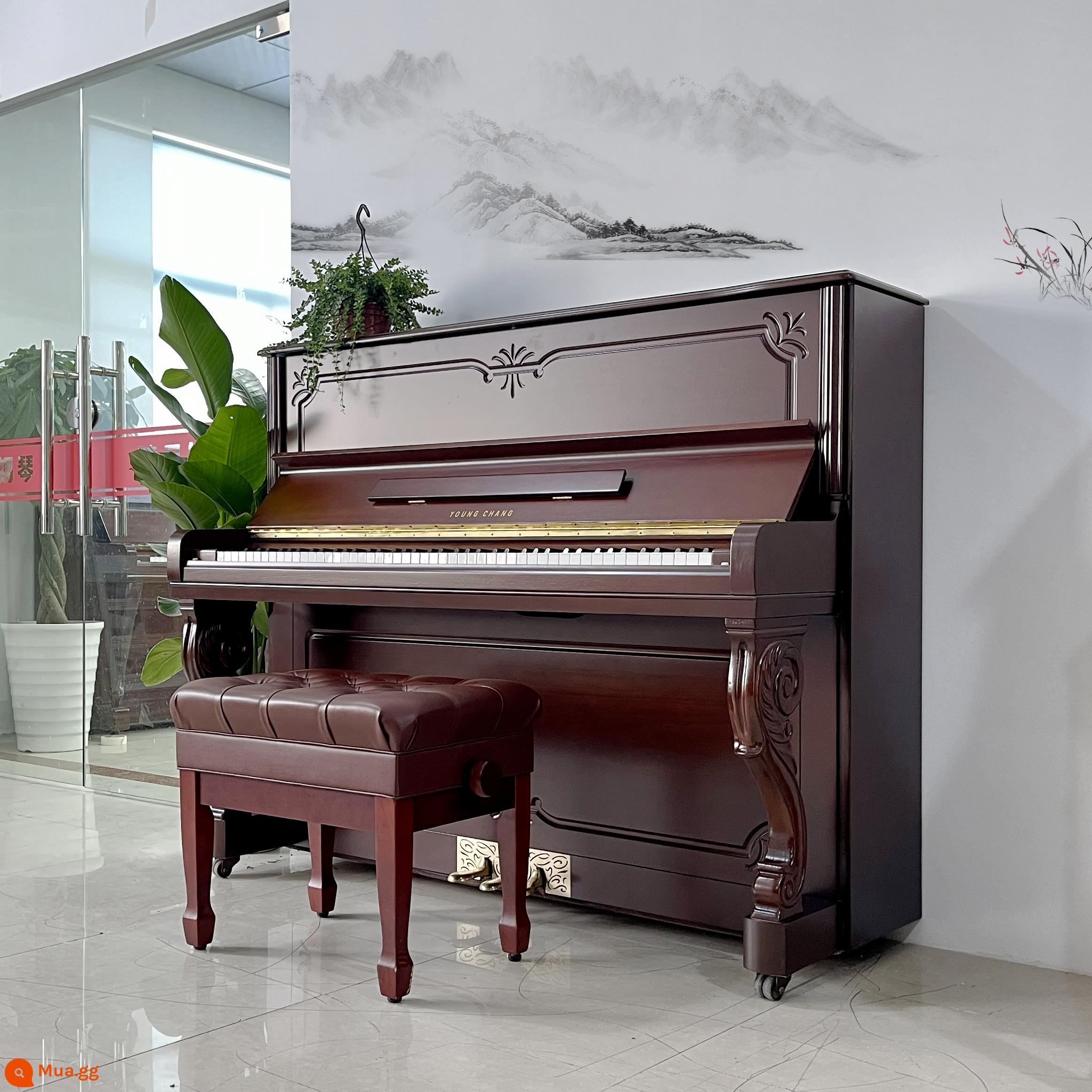 Nhập khẩu ban đầu đàn piano dọc cũ dành cho người mới bắt đầu Yingchang Hàn Quốc hiệu suất chuyên nghiệp cao cấp hiện đại âm thanh tốt 121FBX - Màu gỗ FBX