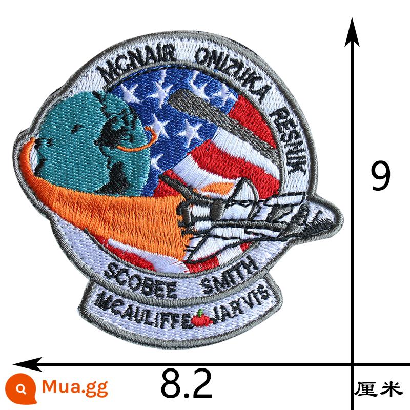 NASA Thêu Khóa Dán Băng Quân Đội Quạt Cấp Vai Quần Áo Ba Lô Huy Hiệu Cơ Quan Vũ Trụ Hoa Kỳ Nút Miếng Dán Chuyến Bay Vũ Trụ - Bay quanh