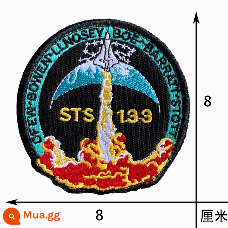 NASA Thêu Khóa Dán Băng Quân Đội Quạt Cấp Vai Quần Áo Ba Lô Huy Hiệu Cơ Quan Vũ Trụ Hoa Kỳ Nút Miếng Dán Chuyến Bay Vũ Trụ - STS