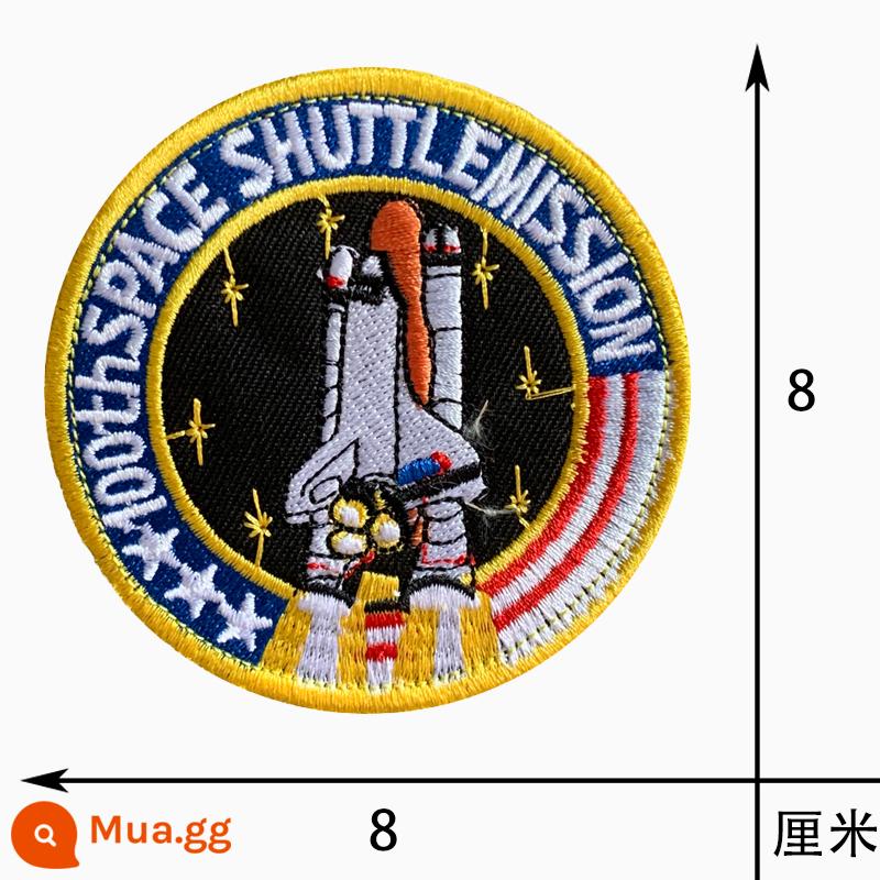 NASA Thêu Khóa Dán Băng Quân Đội Quạt Cấp Vai Quần Áo Ba Lô Huy Hiệu Cơ Quan Vũ Trụ Hoa Kỳ Nút Miếng Dán Chuyến Bay Vũ Trụ - tên lửa