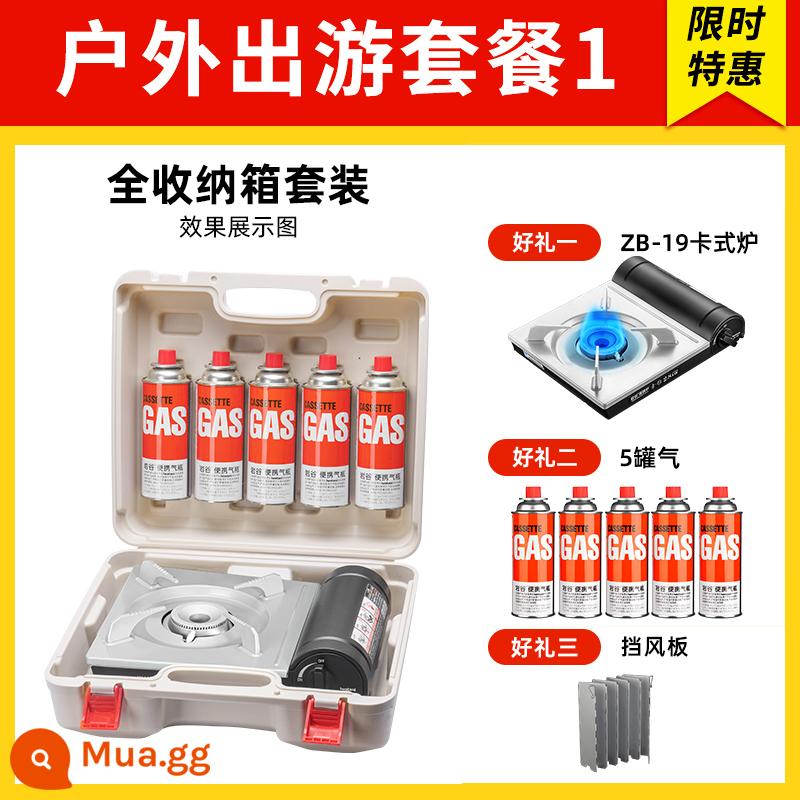 Thung Lũng Rock Bếp Băng Cassette Nhà Ngoài Trời Di Động Bếp Gas Âm Vaskaz Bếp Dã Ngoại Bếp Lẩu Nướng Bếp Gas Âm - zb-19 gói du lịch ngoài trời màu đen thanh lịch 1