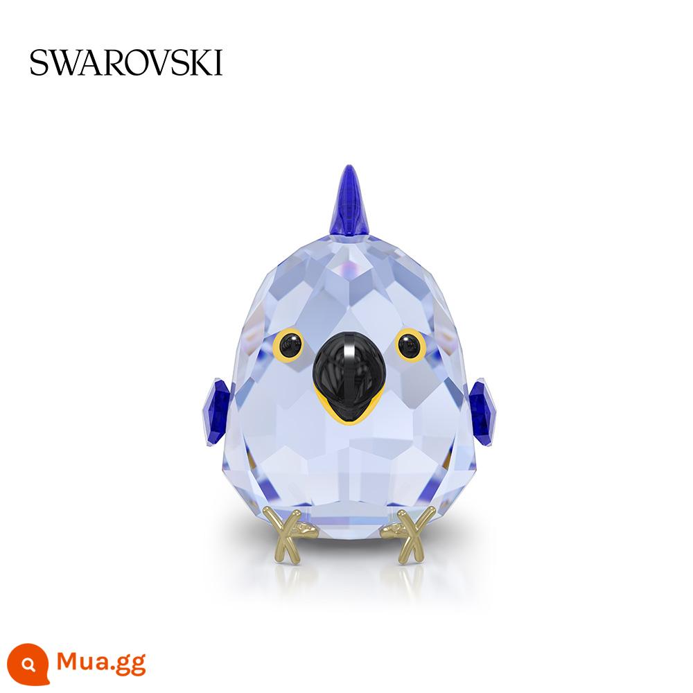 【Sản phẩm mới】Swarovski TẤT CẢ BẠN CẦN LÀ CHIM—Quà trang trí Macaw - màu xanh da trời