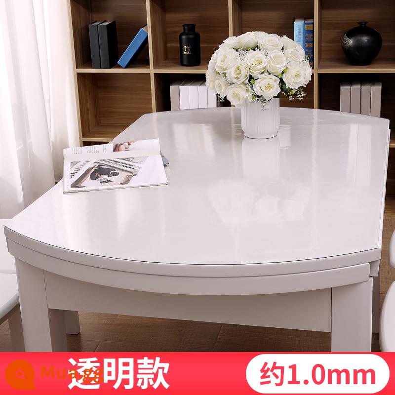 Thủy tinh mềm hình bầu dục PVC Tablecloth Waterproof Anti -hot Anti -hot -Free trong suốt Bàn đệm nhựa Bàn ăn nhựa Pad - Phiên bản trong suốt 1.0