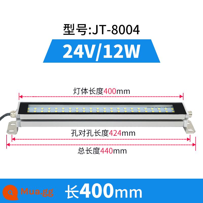 Đèn LED Máy Công Cụ Đèn Làm Việc CNC Tiện CNC Thiết Bị Đèn 220V36V Chống Thấm Dầu Chống Bụi Ba Chống Đèn 24V - 8004 kim loại vuông 24v lỗ đến lỗ 400mm