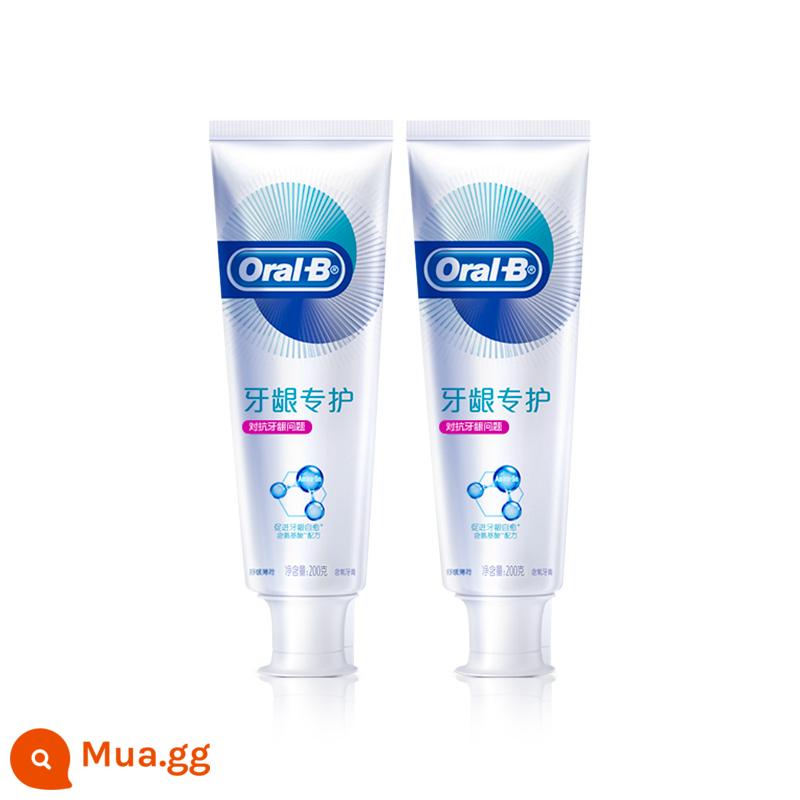 Kem đánh răng axit amin oralB oral B chính thức sửa chữa nướu đỏ và sưng hơi thở thơm mát cho nam và nữ có chứa florua - Chống nướu*2 [200g hai gói]