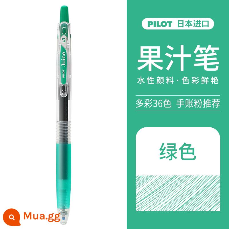 Bút nước trái cây PILOT Baile Juice bút bấm bút gel màu 0.5mm để ghi chép bài thi học sinh văn phòng phẩm đặc biệt 36 màu Bút Baile Nhật Bản chính thức cửa hàng hàng đầu trang web chính thức - Xanh-G