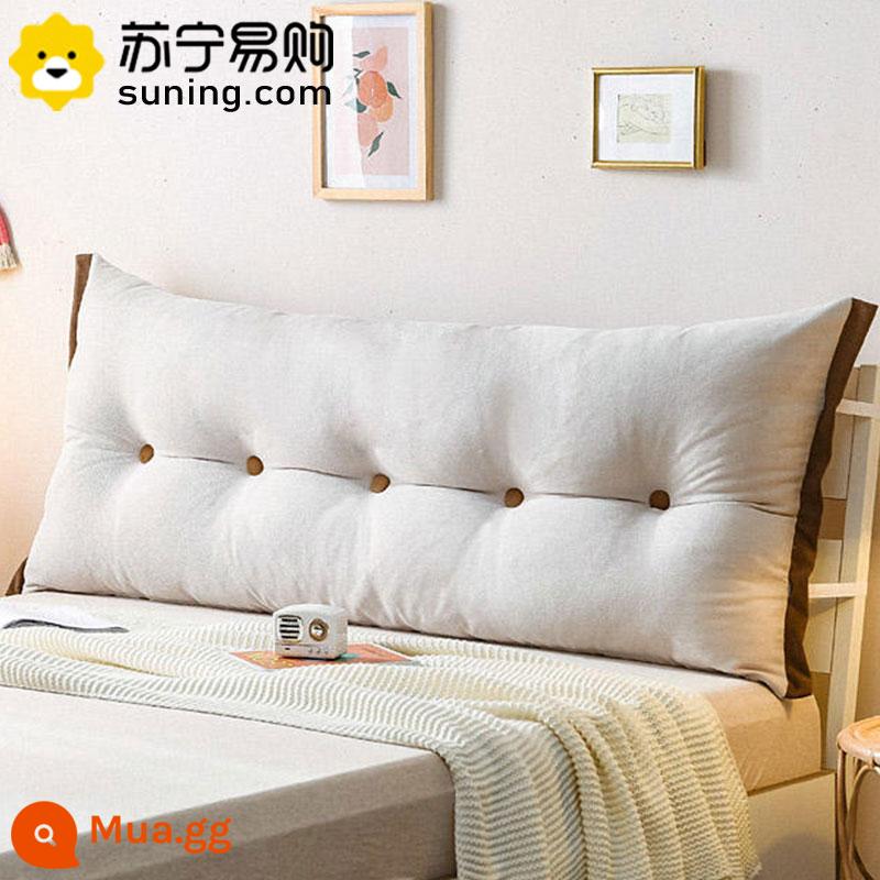 Gối Đệm Đầu Giường Lớn Túi Mềm Lưng Dài Giường Eo Tất Nam Sofa Đôi Gối Ký Túc Xá Mùa Đông 815 - Be